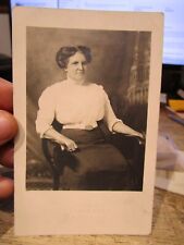 RARE Old Real Photo Picture Postcard Mansfield Ohio Mrs. Daugherty Family ? Lady picture