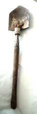 Vintage Military Folding Shovel Trenching Tool Wood Handle Metal Head (READ) picture
