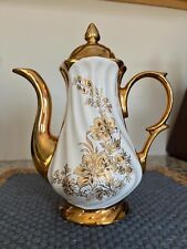 Vintage Teapot 24K Gold Plated Floral Design Made in Turkey picture