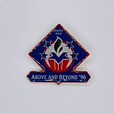 VTG Mary Kay Lapel Pin Above And Beyond 1996 Blue Red Enamel Brooch Cosmetics picture