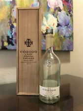 Codigo 1530 Origen Extra Anejo Tequila Bottle and Wooden Display Box,Empty 750ml picture