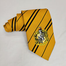 Harry Potter Hufflepuff Yellow Stripe Tie Halloween Costume Logo L 56.5