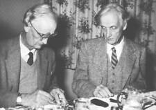 Auguste Piccard and his twin Jean Piccard in Switzerland 1953 Old Photo picture