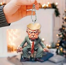 Acrylic Angry Trump 2D Flat Pendant MAGA Decoration For Liberals Too picture