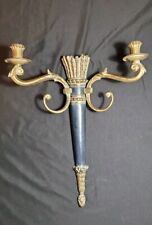 Vintage MCM Louis XVI French Style Wall Sconces Candle Sticks Neo Classical picture