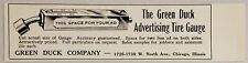 1931 Print Ad Green Duck Advertising Tire Gauge Chicago,Illinois picture