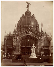 France, Paris, Exhibition 1889, Central Dome, Palais des Industries Vintage Prin picture