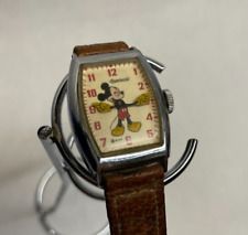 Vintage 1940's Disney Ingersoll Mickey Mouse Watch NOT RUNNING picture