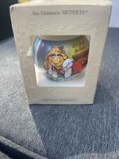 1981 Hallmark Muppets Satin Collectable Christmas Glass Ornament Vintage picture