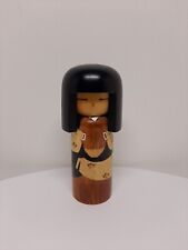 Vintage Wooden Wood Hand Painted Kokeshi Doll Signed Japan Home Decoration D37 picture