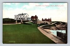 Newport RI-Rhode Island, The Cliffs, Bailey's Beach, Antique Vintage Postcard picture
