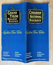 1951 CANADIAN NATIONAL RAILWAYS/GRAND TRUNK SYSTEM TIME TABLES NOV 25, 1951 MAPS picture