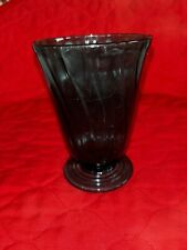 1930’s Jeannette UltraMarine, swirl 9 ounce Footed  Tumbler picture
