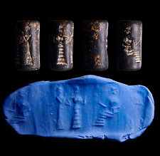 CERTIFIED AUTHENTIC Mesopotamian Stone Cylinder Seal 2nd-1st millennium BC wCOA picture