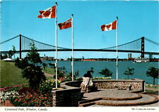 Vintage postcard of Centennial Park, Windsor, Canada picture