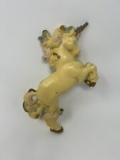 Vintage Burwood Products 1986 Unicorn Wall Hanging Decor Plastic picture