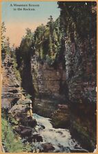 A mountain Stream in  the Rockies - 1913 picture