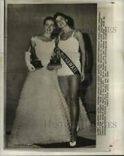 1956 Press Photo Barbara Banks, Jere Wright, Miss America Contest, Atlantic City picture