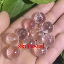 A+++ 10pc Natural Clear crystal Ball Quartz Crystal Sphere Reiki Healing 15mm+ picture