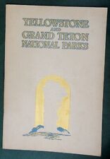 antique YELLOWSTONE and GRAND TETON NATION PARK union pacific rr photo book picture
