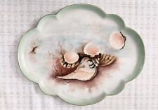 Vintage Limoges France GDA Hand Painted By MLB  Vanity Tray Shells Beach picture
