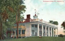 Vintage Postcard 1909 George Washington's Home House Mount Vernon Virginia VA picture