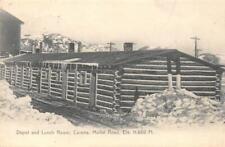 Railroad Depot & Lunch Room, Corona, Colorado Moffat Road 1907 RPO Rare Antique picture