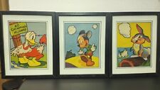 Vintage Walt Disney Cartoon Print Lot - Mickey - Donald - Thumper - Kodak Frames picture