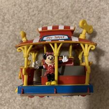 Disney Toon Town Jolly Trolley Pullback Toy Train Car Mickey Minnie 1993 Vintage picture