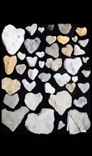 Heart Shaped Rocks Natural River Stones Arts Crafts Collect Design Approx 45 Pcs picture