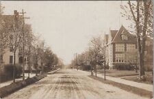 Dutcher Street View Grammar Schoool Hopedale Massachusetts c1900s RPPC Postcard picture