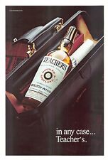Teacher's Highland Cream Scotch Whisky 70's Vtg Print Ad picture