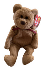 1993 1996 Retired Curly The Teddy Bear Ty Beanie Baby Plush Collectible Tag Erro picture