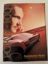 Ford 100; Commemorative Edition June 16, 2003 Automotive News; Peter Brown EX picture