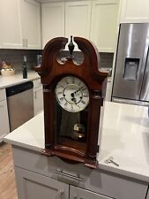 Howard Miller 613-227  Wood Body Wall  Clock With Key Perfect Condition picture