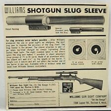1965 Williams Gun Sight Co Shotgun Slug Sleeve Hunting Print Ad Davison Michigan picture