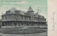 1908 Parsons Kansas Missouri Kansas Texas Railroad Depot Photo Postcard picture