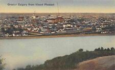 Greater Calgary from Mount Pleasant Alberta Canada 1910c postcard picture
