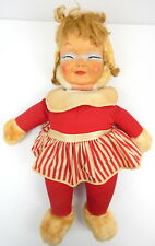 Vintage Kleek O Clicquot Doll Eskimo Girl Plush 20