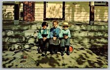 Amish Country One Room Schoolhouse Dutch Pennsylvania Penn Vintage UNP Postcard picture