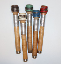 5 Wooden Quill Bobbins Industrial Textile Thread Yarn Spools  picture