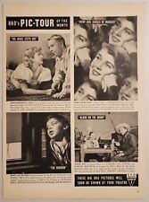 1940's Print Ad RKO's Pic-Tour Movies Cary Grant,Robert Mitchum,Ann Sothern picture