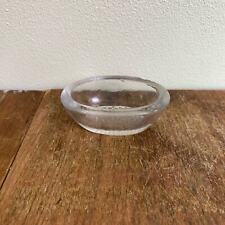 Antique Vintage pressed blown glass small trinket ring counter vanity dish picture