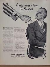 1942 Young & Rubicam Fortune WW2 Print Ad Q4 Uncle Sam Executives Homefront War picture