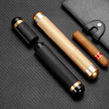 Pack of 2 Stainless Steel Single Cigar Tube Holder Portable Cigar Case Box  picture
