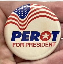 Ross Perot For President 1992 Campaign Button ~ Vintage Reform Party picture