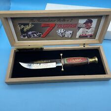 RARE Chipaway DALE EARNHARDT 7 TIME CHAMPIOM Hunting Knife with WOODEN BOX picture