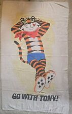 Kellogg's Tony the Tiger Go With Tony 100% Cotton Cannon Beach Towel Vtg 1970's picture