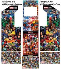 Arcade1Up Marvel Vs Capcom Side Art Arcade Cabinet Kit Artwork Graphics Decals picture