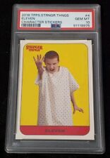2018 Topps Stranger Things Character Stickers Eleven Rookie #4 PSA 10 Gem Mint picture